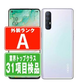 【中古】 A001OP OPPO Reno3 5G ミスティホワイト Aランク SIMフリー 本体 ソフトバンク スマホ 【あす楽】 【保証あり】 【送料無料】 reno3sbw8mtm