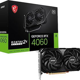 MSI GeForce RTX 4060 VENTUS 2X BLACK 8G OC グラフィックスボード VD8560