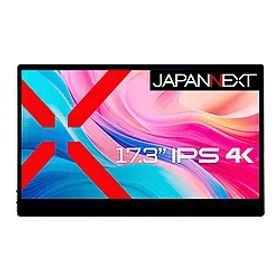JAPANNEXT USB-C接続 モバイルモニター (タッチパネル) JN-MD-IPS173UHDR-T ［17.3型 /4K(3840×2160） /ワイド /60Hz］ JNMDIPS173UHDRT