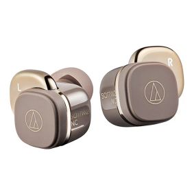 【新品】オーディオテクニカ 完全ワイヤレスイヤホン ATH-SQ1TW2NC-CA カフェラテ ノイズキャンセリング Bluetooth 左右独立 マルチポイント ワイヤレス充電 ハンズフリー通話 小さなボディ 小型 軽量 おしゃれ