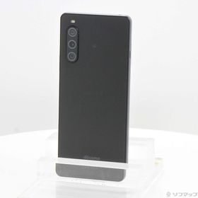 (中古)SONY Xperia 10 V 128GB ブラック SO-52D docomo SIMフリー(352-ud)