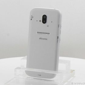 (中古)FCNT らくらくスマートフォン 64GB ホワイト F-52B docomo SIMフリー(349-ud)