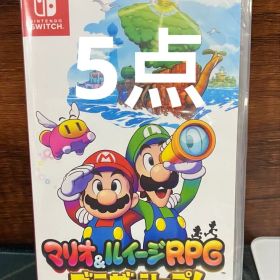 【新品】5点セット マリオ&ルイージRPG ブラザーシップ! -Switch