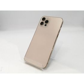 【中古】Apple au 【SIMロック解除済み】 iPhone 12 Pro 128GB ゴールド MGM73J/A【浜松駅前】保証期間１ヶ月【ランクC】