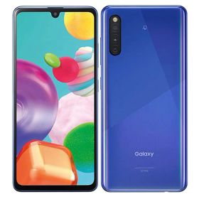 【中古】【安心保証】 Galaxy A41 SCV48[64GB] au ブルー