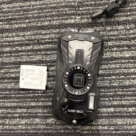 【動作良好】RICOH WG-50 ブラック コンパクトデジタルカメラ 純正品