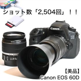 Canon EOS 60D ダブルレンズキット★ ショット数「2,504回」！！