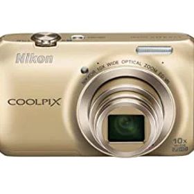 【中古】(非常に良い)Nikon デジタルカメラ COOLPIX (クールピクス) S6300 エレガントゴールド S6300GL