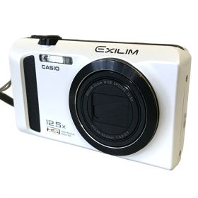 【中古】 CASIO カシオ HIGH SPEED EXILIM ハイスピード エクシリム EX-ZR300 デジタルカメラ コンデジ 白 訳あり T11591123