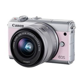 Canon EOS M100 EF-M15-45 IS STM レンズキット ピンク 良品 動作確認済み 1ヶ月保証付 小型軽量 ミラーレス