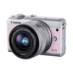 Canon EOS M100 EF-M15-45 IS STM レンズキット ピンク 良品 動作確認済み 1ヶ月保証付 小型軽量 ミラーレス