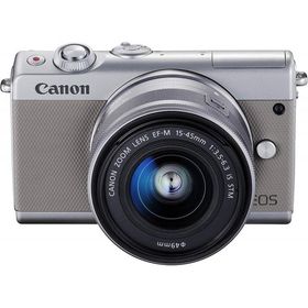 Canon EOS M100 EF-M15-45 IS STM レンズキット グレー 良品 動作確認済み 1ヶ月保証付 小型軽量 ミラーレス