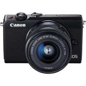 Canon EOS M100 EF-M15-45 IS STM レンズキット ブラック 良品 動作確認済み 1ヶ月保証付 小型軽量 ミラーレス