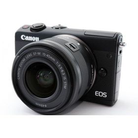 Canon EOS M100 レンズキット ブラック 美品 SDカード付 動作確認済み 1ヶ月保証付 小型軽量 ミラーレス