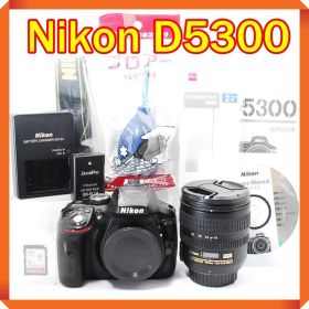Nikon D5300 一眼レフカメラ スマホ転送 シングルレンズセット