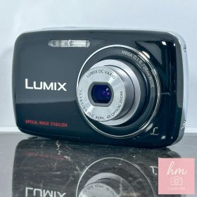 【美品】Panasonic パナソニック LUMIX DMC-S1 ブラック 1210万画素 光学4倍ズーム 薄型 オールドコンデジ コンパクトデジタルカメラ
