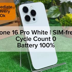 iPhone 16Pro 128 ホワイト｜SIMフリ-Battery100%