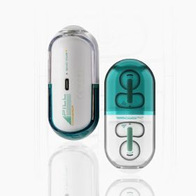 水月雨｜MOONDROP 完全ワイヤレスイヤホン ミュージックカプセル グリーン PILL [ワイヤレス(左右分離) /耳かけ型 /ノイズキャンセリング対応 /Bluetooth対応]