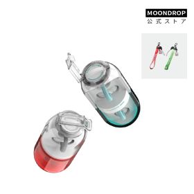 水月雨 Moondrop Pill セット 止旋ロック＆ストラップ付き オープンイヤー型ワイヤレスイヤホン イヤーカフ イヤホン オープンイヤー ワイヤレス Bluetooth 6.0 開放型 耳挟み式 【IPX4防水 / 最大28時間再生 / AIノイズキャンセリング 】