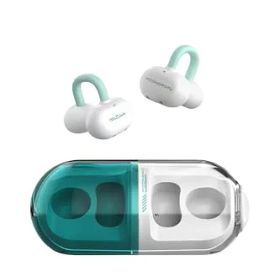 水月雨 Moondrop Pill オープンイヤー型ワイヤレスイヤホン イヤーカフ イヤホン オープンイヤー ワイヤレス Bluetooth 6.0 開放型 耳挟み式 IPX4防水 / 最大28時間再生 / AIノイズキャンセリング / 13mm円形