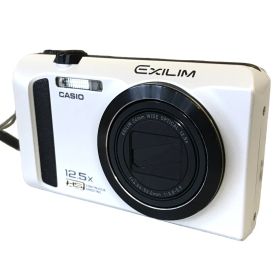 CASIO カシオ HIGH SPEED EXILIM ハイスピード エクシリム EX-ZR300 デジタルカメラ コンデジ 白 中古 訳あり T11591123