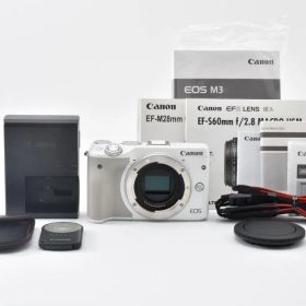 新品級★キヤノン Canon EOS M3 ボディ ホワイト #1172