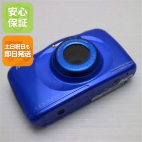 美品 COOLPIX S33 ブルー 即日発送 コンデジ Nikon 本体 土日祝発送OK 07000