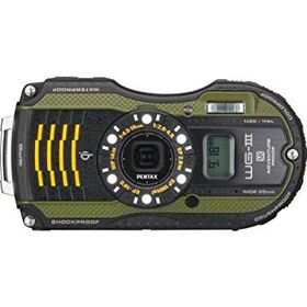 【中古】PENTAX 防水デジタルカメラ PENTAX WG-3GPS グリーン 1cmマクロ マクロスタンド付属 電子コンパス サブLCD Qi規格 PENTAX WG-3GPSGR 12663 khxv5rg
