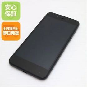 超美品 702SH AQUOS sense basic ブラック スマホ 本体 白ロム 土日祝発送OK