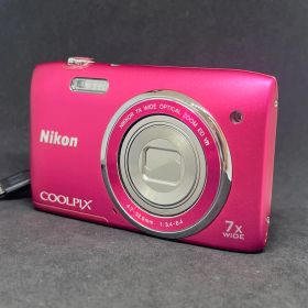 T7394 【 動作未確認品 】Nikon ニコン COOLPIX クールピクス S3500 ピンク コンパクトデジタルカメラ デジタルカメラ デジカメ