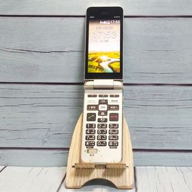 au かんたんケータイ 京セラ KYF41 シャンパンゴールド 777