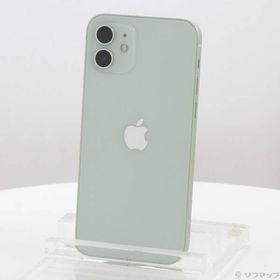 〔中古〕Apple(アップル) iPhone12 64GB グリーン MGHT3J／A SIMフリー〔262-ud〕
