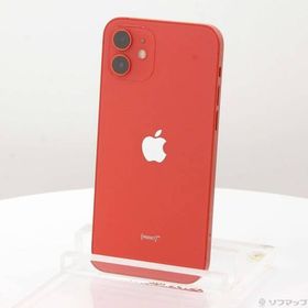 〔中古〕Apple(アップル) iPhone12 64GB プロダクトレッド MGHQ3J／A SIMフリー〔247-ud〕