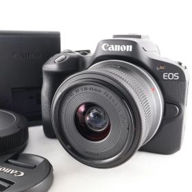 【美品】《 ショット数8086 回》Canon ミラーレス一眼カメラ EOS R50 (ブラック) RF-S18-45mm F4.5-6.3