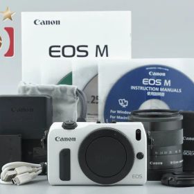 【中古】Canon キヤノン EOS M EF-M 18-55 IS STM レンズキット ホワイト