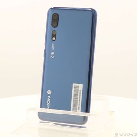 (中古)ZTE Axon 10 Pro 5G 128GB ブルー SoftBank(295-ud)