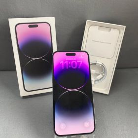 美品 国内版 SIMフリー iPhone14 Pro Max 256GB ディープパープル色