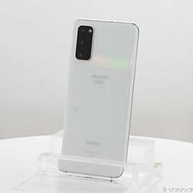 〔中古品（難あり）〕 Galaxy S20 5G 128GB クラウドホワイト SC-51A docomoロック解除SIMフリー ［6.2インチ有機EL／Snapdragon 865／RAM:12GB／ナノSIM］〔中古品（難あり）〕 Galaxy S20 5G 128GB クラウドホワイト SC-51A docomoロック解除SIMフリー ［6.2インチ有機EL／Snapdragon 865／RAM:12GB／ナノSIM］