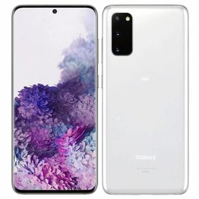 【中古】【安心保証】 Galaxy S20 5G SCG01[128GB] au クラウドホワイト