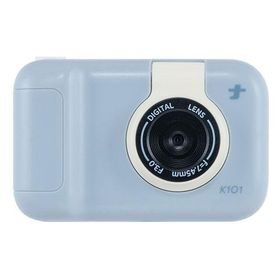 ナカバヤシ コドモナカメラ くすみカラーとコロンとしたフォルムが可愛いキッズカメラ ブルー CAM-K101BL