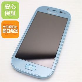 安心保証付 新品同様 F-06F らくらくスマートフォン3 エアーブルー 白ロム 中古本体