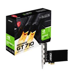MSI GT 710 2GD3H 4HDMI NVIDIA GeForce GT 710搭載 エントリークラス グラフィックスカード