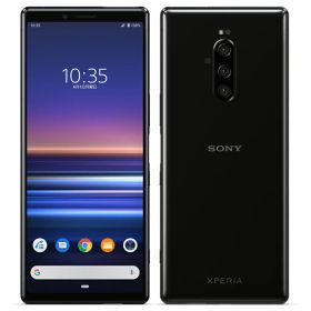 【中古】Bランク【やや傷や汚れあり】 SIMフリー J9110 SONY Xperia 1 ブラック 利用制限ー(白ロム) 送料無料