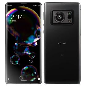 【中古】Bランク【やや傷や汚れあり】 SIMフリー A101SH SHARP AQUOS R6 ブラック 利用制限〇(白ロム) 送料無料