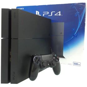【SCE】ソニー『PlayStation4(プレイステーション4) 500GB ジェットブラック』CUH-1200AB01 ゲーム機本体 1週間保証【中古】
