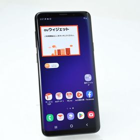 【液晶美品＊電池良好】SIMフリーau Galaxy S9+ SCV39 ブラック
