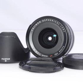 FUJIFILM FUJINON XF14mm F2.8 R 広角単焦点レンズ フード付 光学良好 動作確認済 外観小キズ