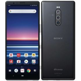 【中古】Bランク【やや傷や汚れあり】 SIMフリー SO-03L SONY Xperia 1 ブラック 利用制限-(白ロム) 送料無料