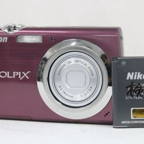 【返品保証】 ニコン Nikon COOLPIX S230 パープル 3x バッテリー付き コンパクトデジタルカメラ e18177