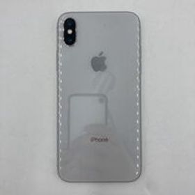 中古 Apple iPhoneX 5.8インチ 64GB (シルバー) 国内版SIMロックフリー MQAY2J/A 136264 状態： B:良品
